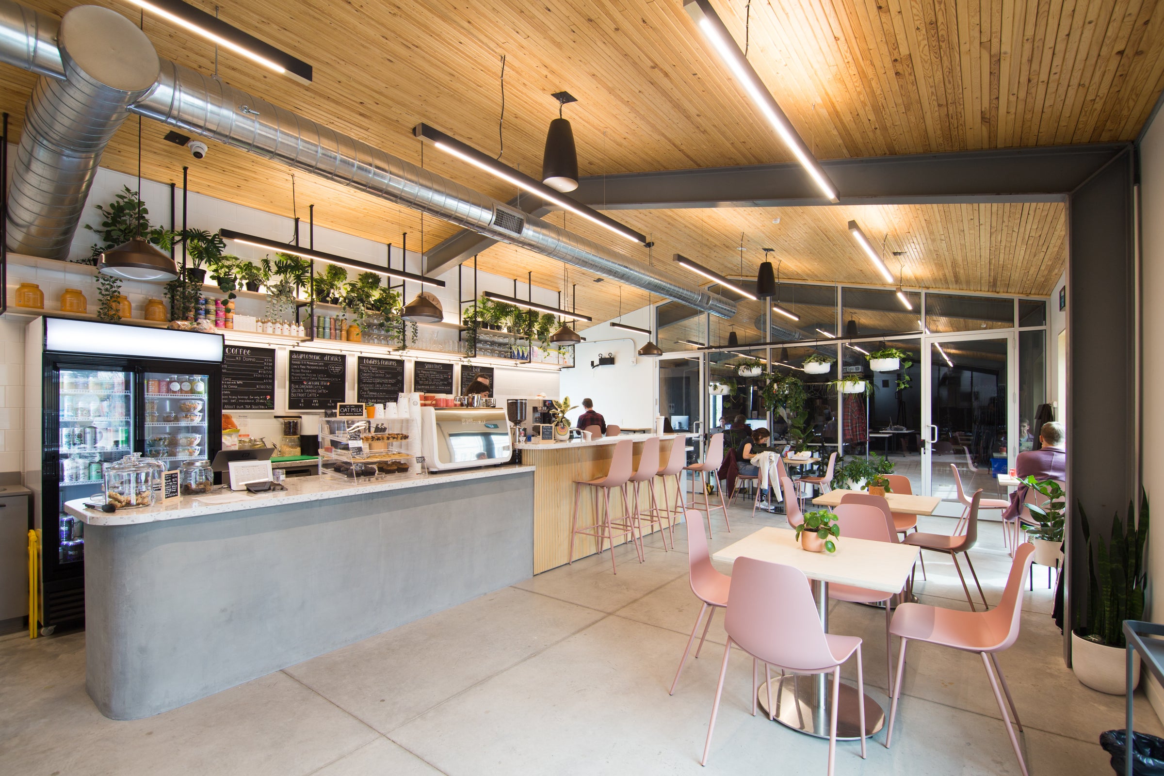 TULA café located in Kingston's Inner Harbour inside the Broom Factory